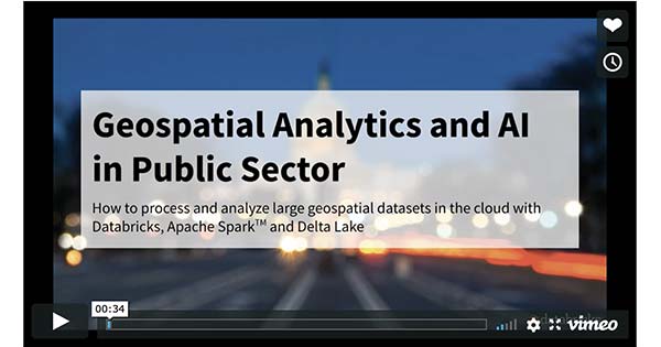 地理空間分析和人工智能在公共部門的網絡直播